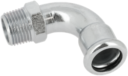 Bonfix Persfitting C-Staal Bocht Buitendraad 3/4 x 22mm
