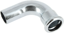 Bonfix Persfitting C-Staal Insteekbocht 90° 28mm