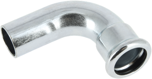 Bonfix Persfitting C-Staal Insteekbocht 90° 22mm