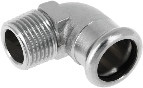 Bonfix Persfitting C-Staal Knie Buitendraad 1/2 x 15mm