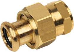 Bonfix 402905 3-delige koppeling met vlakke dichting 1/2 x 15