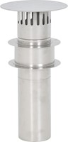 TTulpe RVS afvoerset met dakdoorvoer 90mm 