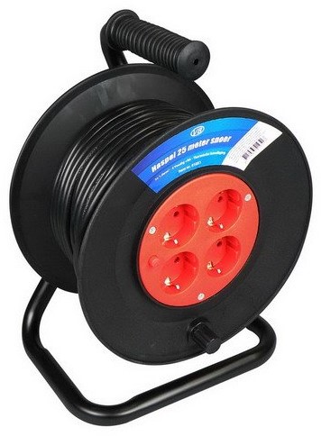 VB 41051 Kabelhaspel 25M 4-Voudig 3x1mm