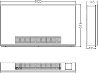 Zealux ZFC020 Fan Coil 3kW Grijs-2