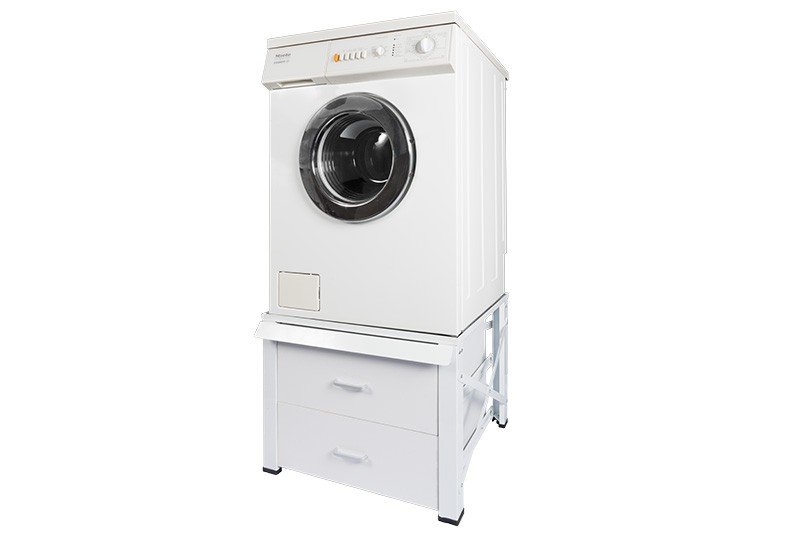 Nedco wasmachineverhoger extra hoog met twee lades